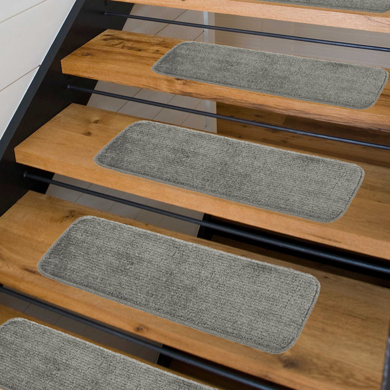 sweet home stores Luxury Gray Stair Treads & Reviews Wayfair